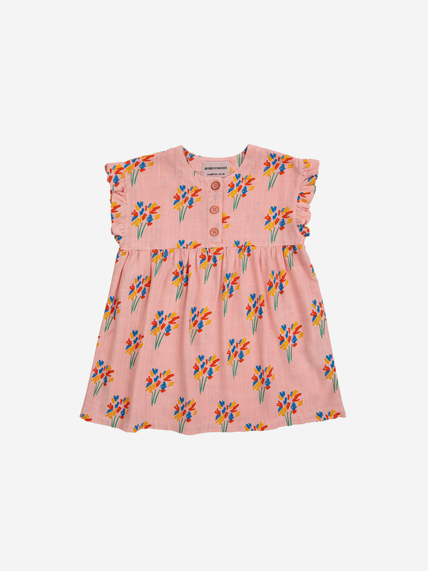 BABY FIREWORKS ALL OVER RUFFLE DRESS