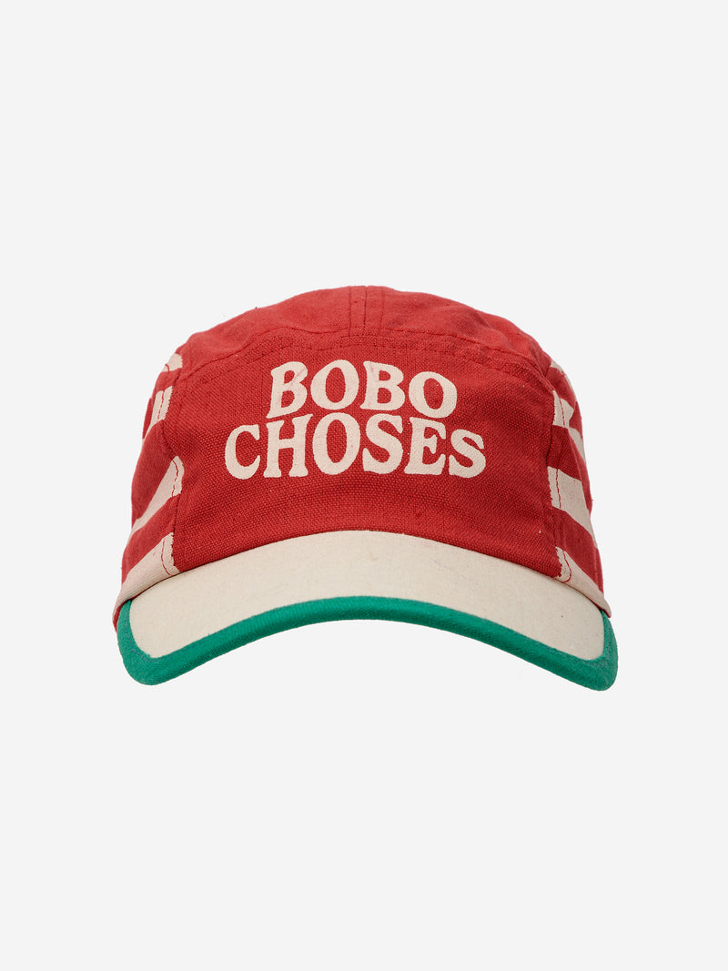 BOBO CHOSES RED STRIPES CAP