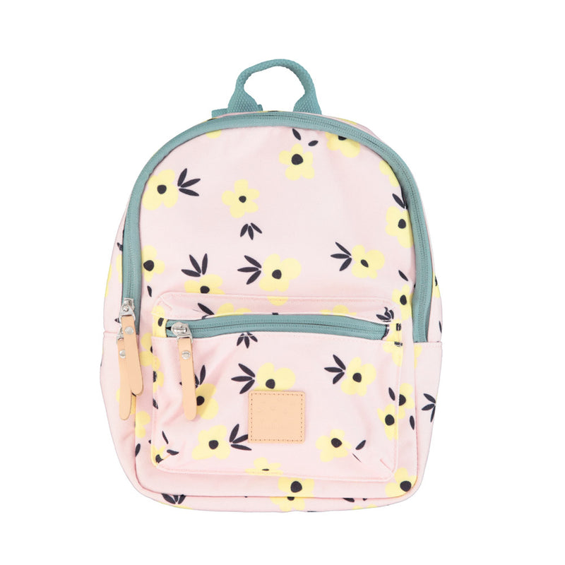 BACKPACK LIGHT PINK WITH YELLOW FLOWERS
