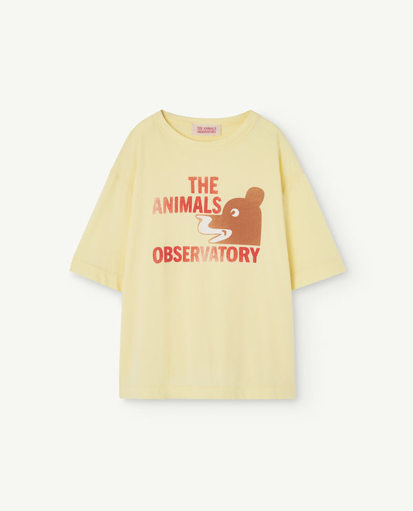 ROOSTER OVERSIZE KIDS T-SHIRT SOFT YELLOW
