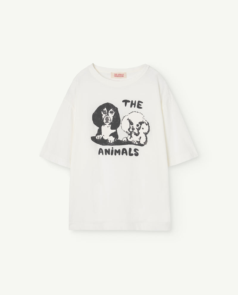 ROOSTER OVERSIZE KIDS T-SHIRT WHITE
