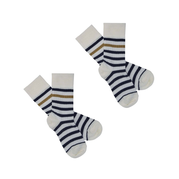 striped socks dark navy