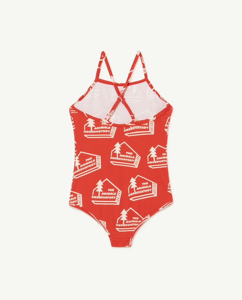 TROUT KIDS SWIMSUIT RED